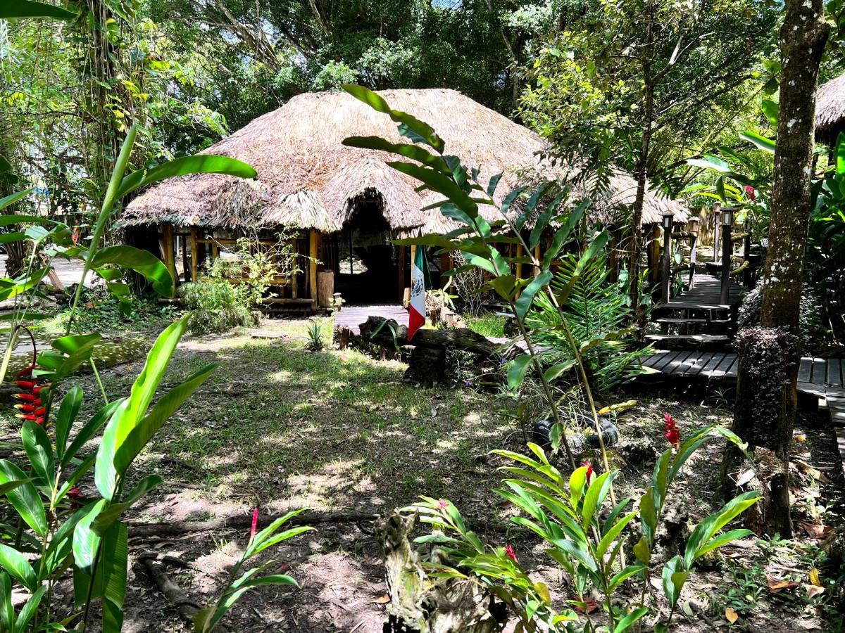 Cabanas Bambutan Palenque Bagian luar foto