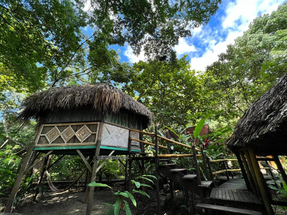 Cabanas Bambutan Palenque Bagian luar foto