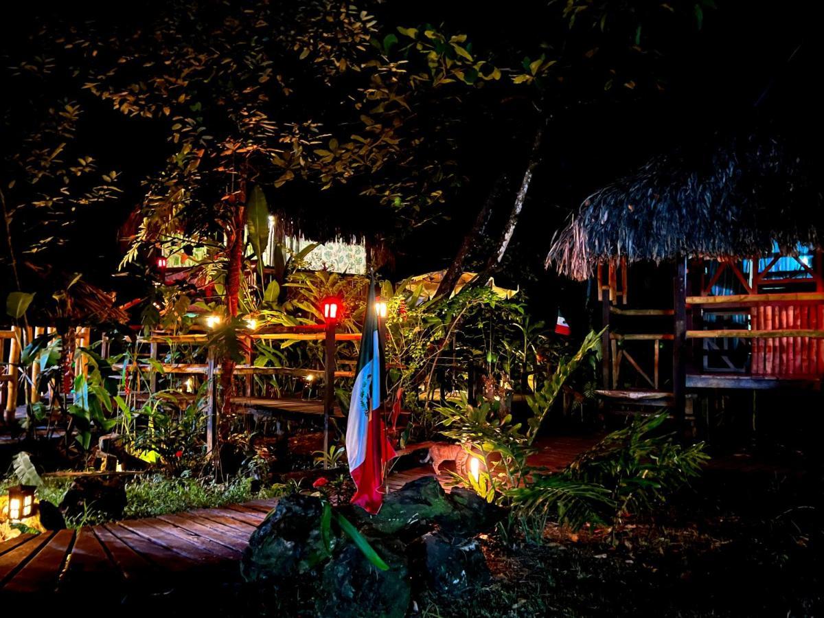 Cabanas Bambutan Palenque Bagian luar foto