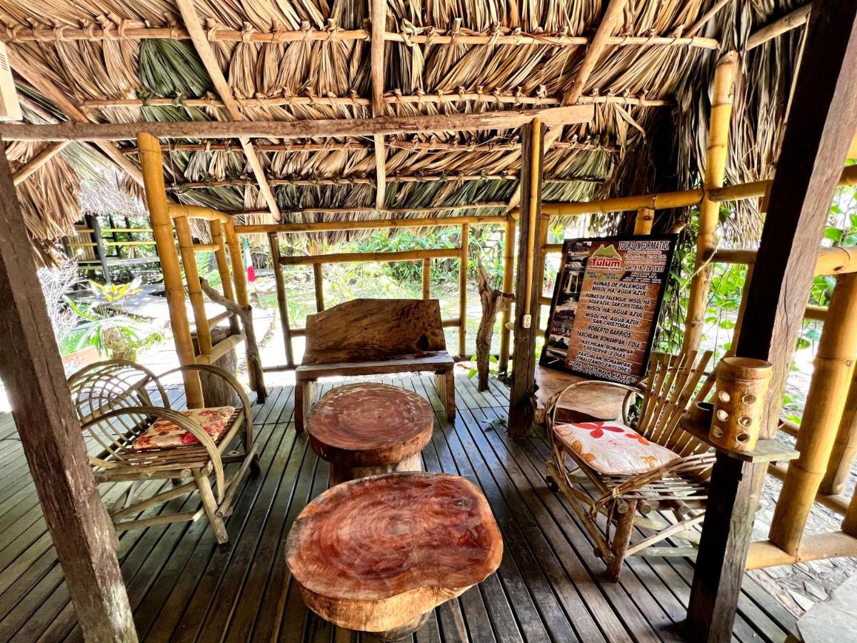 Cabanas Bambutan Palenque Bagian luar foto