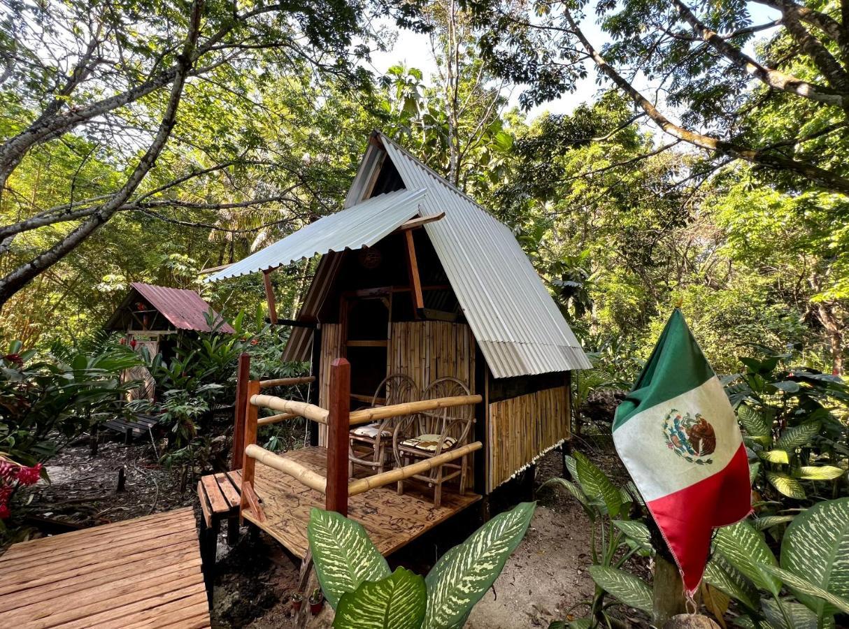 Cabanas Bambutan Palenque Bagian luar foto